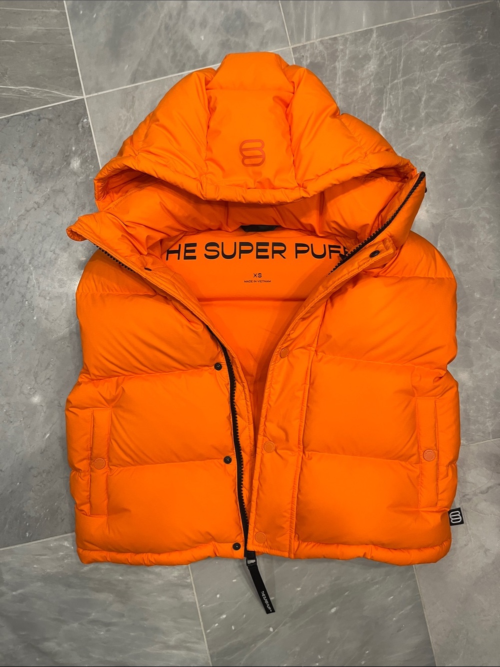 🧡 Aritzia Super Puff Vest in Mandarine XS